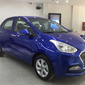 Huyndai i10 sedan màu xanh