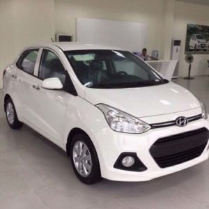 Hyundai Grand i10 sedan màu trắng